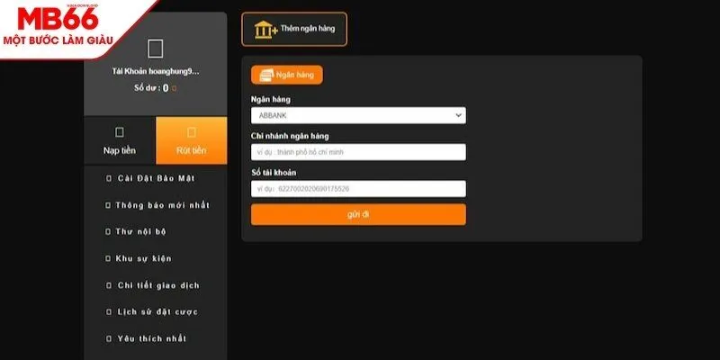 Chi tiết các bước rút tiền Mb66 chuẩn nhất hiện nay