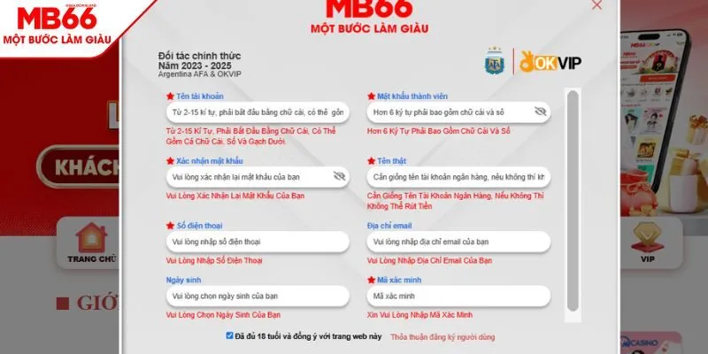 Hướng dẫn đăng ký MB66