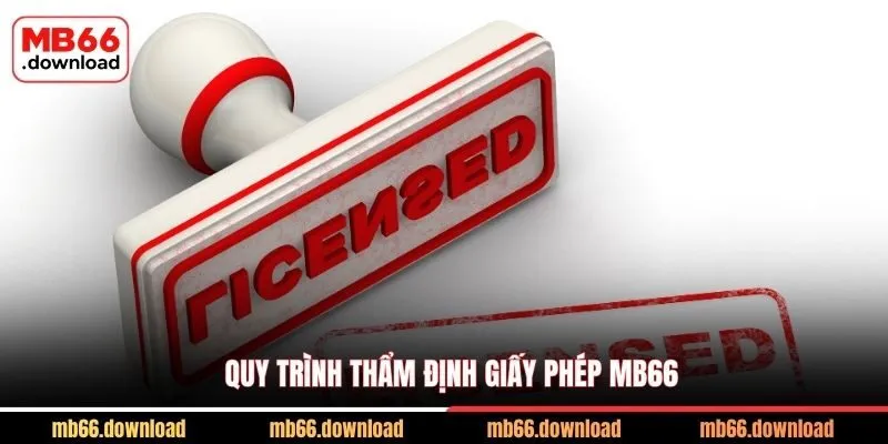 Quy trình thẩm định giấy phép MB66
